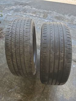 Two 225-50r17 tires
