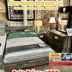 4pcs Queen Bedroom Set 
