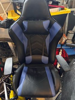 Gamer chair- blue and black