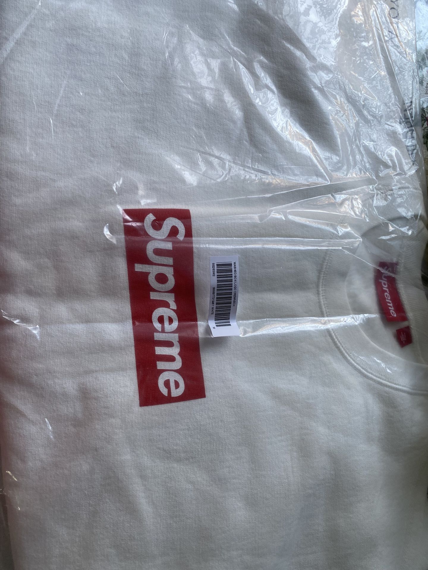 Supreme Washed Box Logo Crewneck