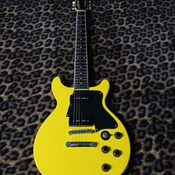 Yellow Les Paul Special Double Cut Guitar