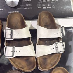 Birkenstock Sandals White, Gray, Brown And Dark Brown 