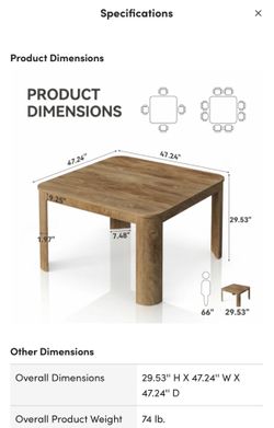 Oak Dining Table - BRAND NEW