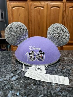 Disney Parks Disney 100 Years of Wonder Mickey Minnie Mouse Ears Hat.  Brand New With Tags .  Smoke free home