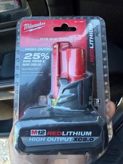 M12 12-Volt Lithium-Ion XC High Output 5.0 Ah Battery Pack