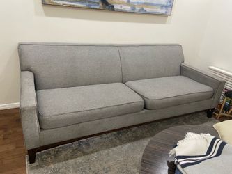 2 Macys Effy Gray Sofa couch