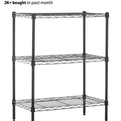 NEED TO BE GONE ASAP! 2 Sets of 3-shelf Steel Storage Racks with plastic sheets