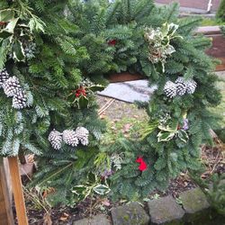 Fresh large Xmas wreaths