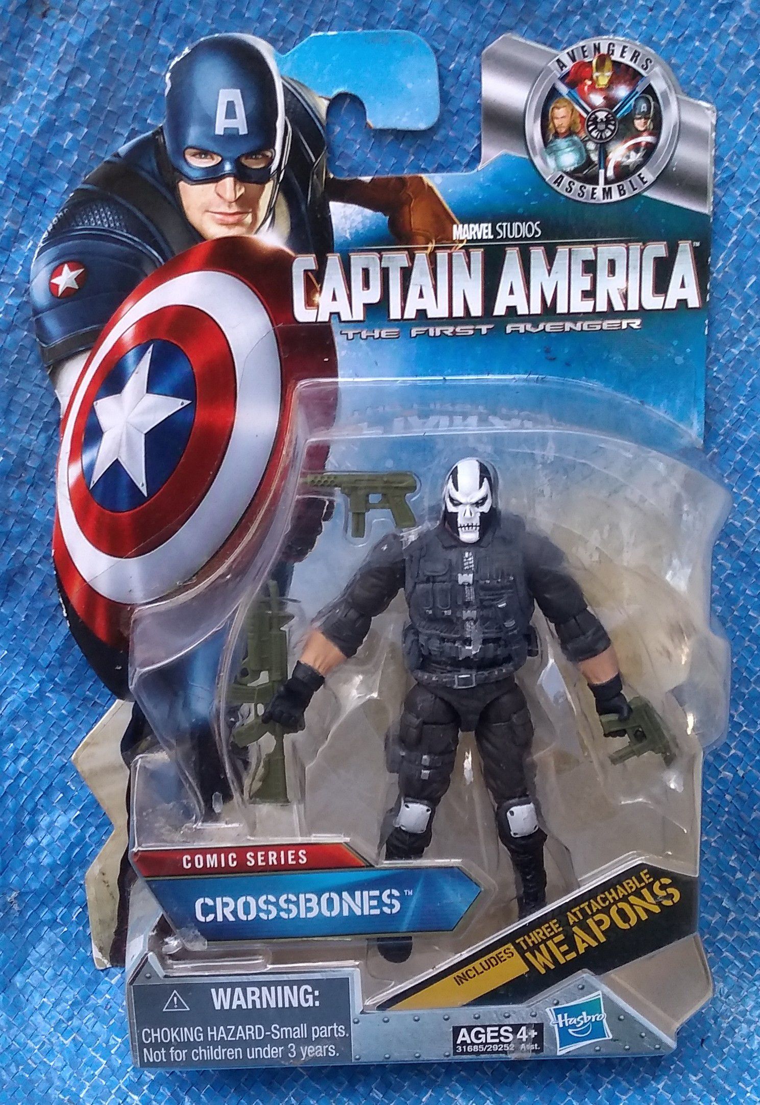 Crossbones Action Figure MOC MIP Marvel Hasbro Captain America First Avenger Comic Series Collectible