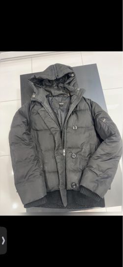 Black Puffer Jacket with Hood