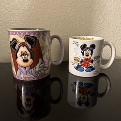 Disney Store Minnie And Mickey Mugs 