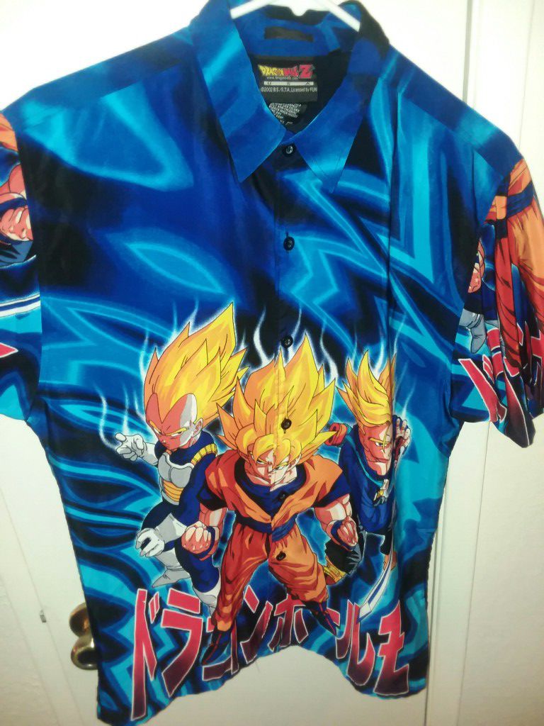 Dragon Ball Z button shirt size L