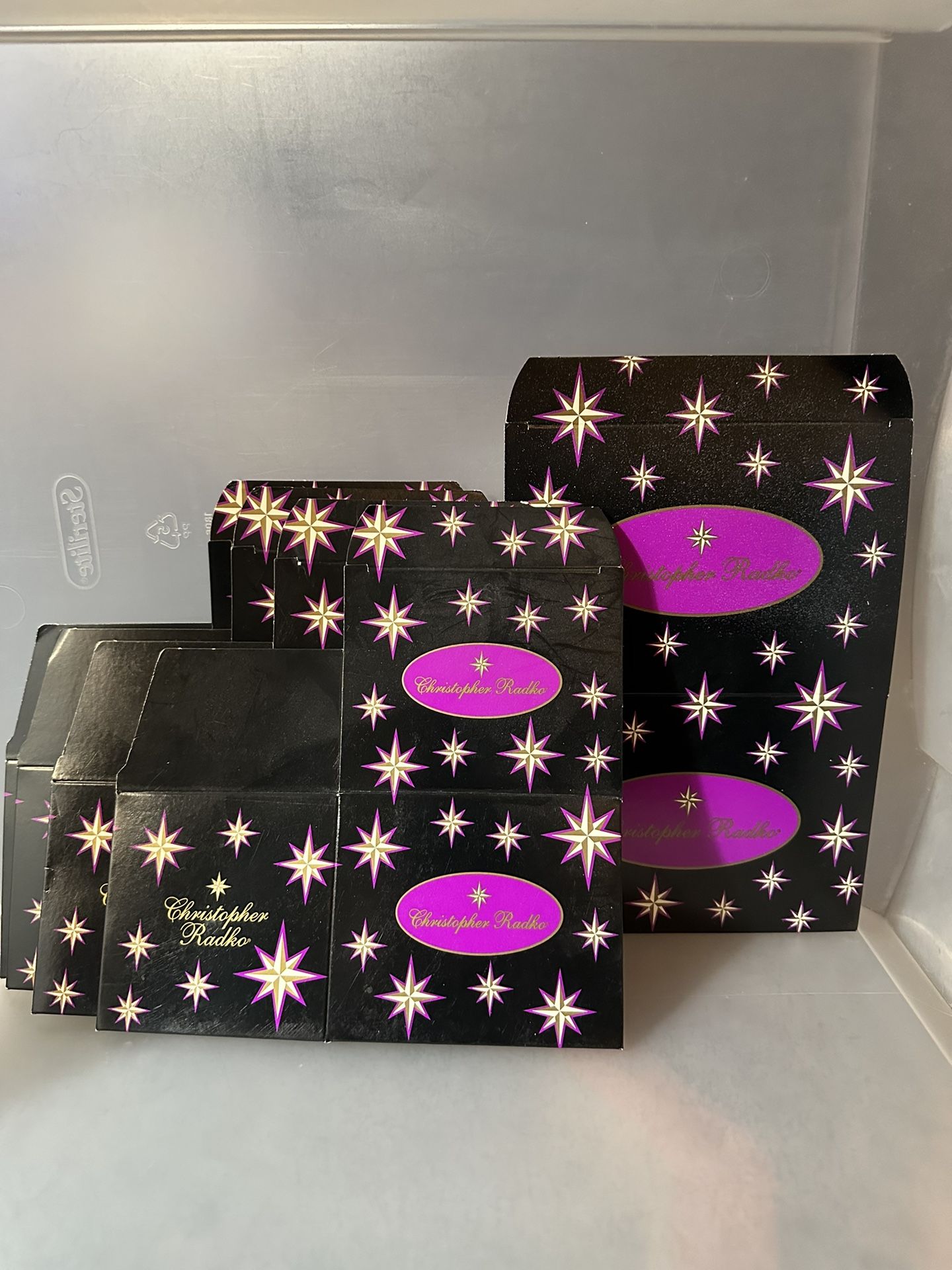 Five(5) Christopher Radko Ornament Boxes