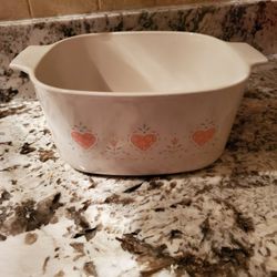 Vintage Forever Hearts Corning Ware.  2 Liter. No Lid