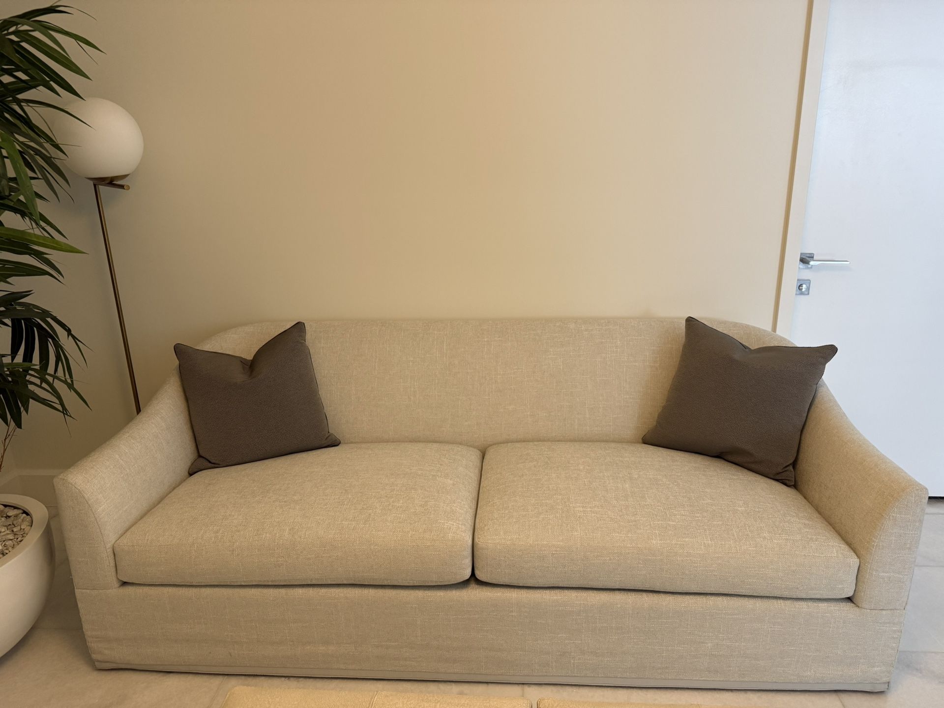 Modern Cream Sofa – Excellent Condition – $450 OBO 