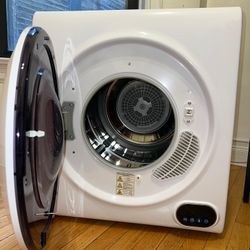 White Compact Electric Clothes Dryer 
