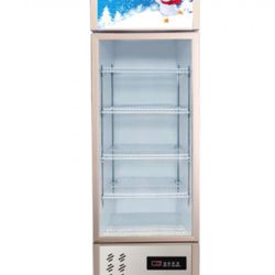 Commercial Refrigerator,Display Fridge Upright Beverage Cooler, Glass Door with LED Light for Home, Store, Gym or Office, (8 cu.ft. Single Swing Door)