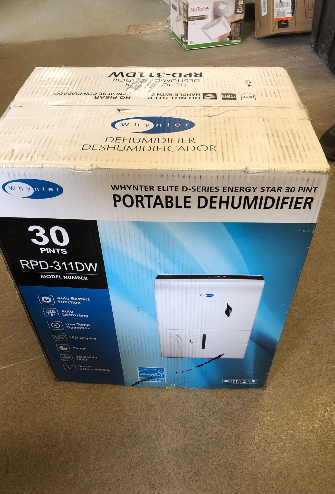 Portable dehumidifier