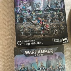 Warhammer thousand sons combat patrol and Scarab Occult Terminators