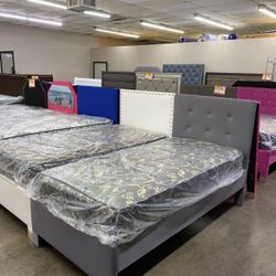Twin Bed With Mattress 