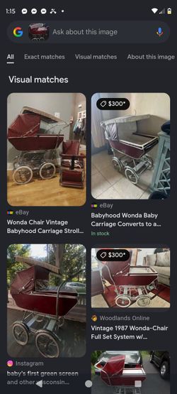 Vintage Babyhood stroller and carriage