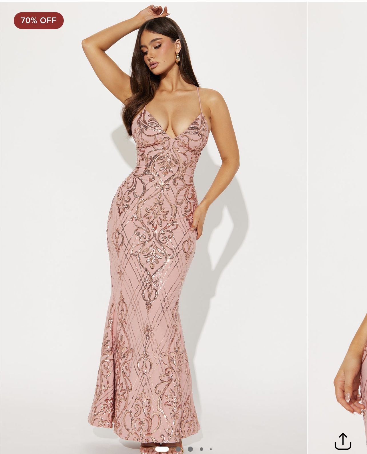 Formal Rose Gold Dress