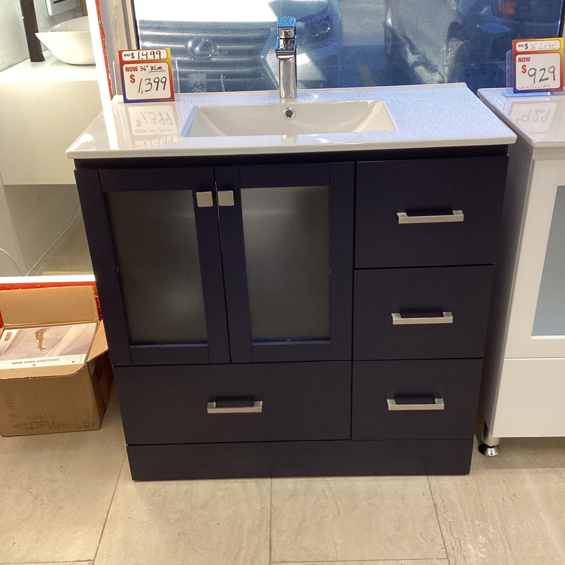 36” Blue Vanity