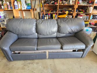 Leather Sofa  Bed