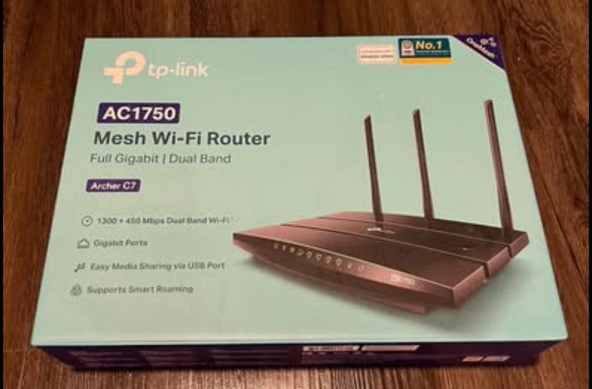 TP-Link AC1750 Dual Band Wireless Gigabit WiFi 5 Router- (Archer C7)