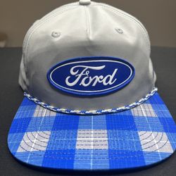 Ford x Dixxon Flannel Co Roped SnapBack Blue Gray Hat