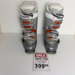 Rossignol Xena X 50 Women’s Ski Boots Gray Orange 24.5 Mondo Size 8 Thermo Fit