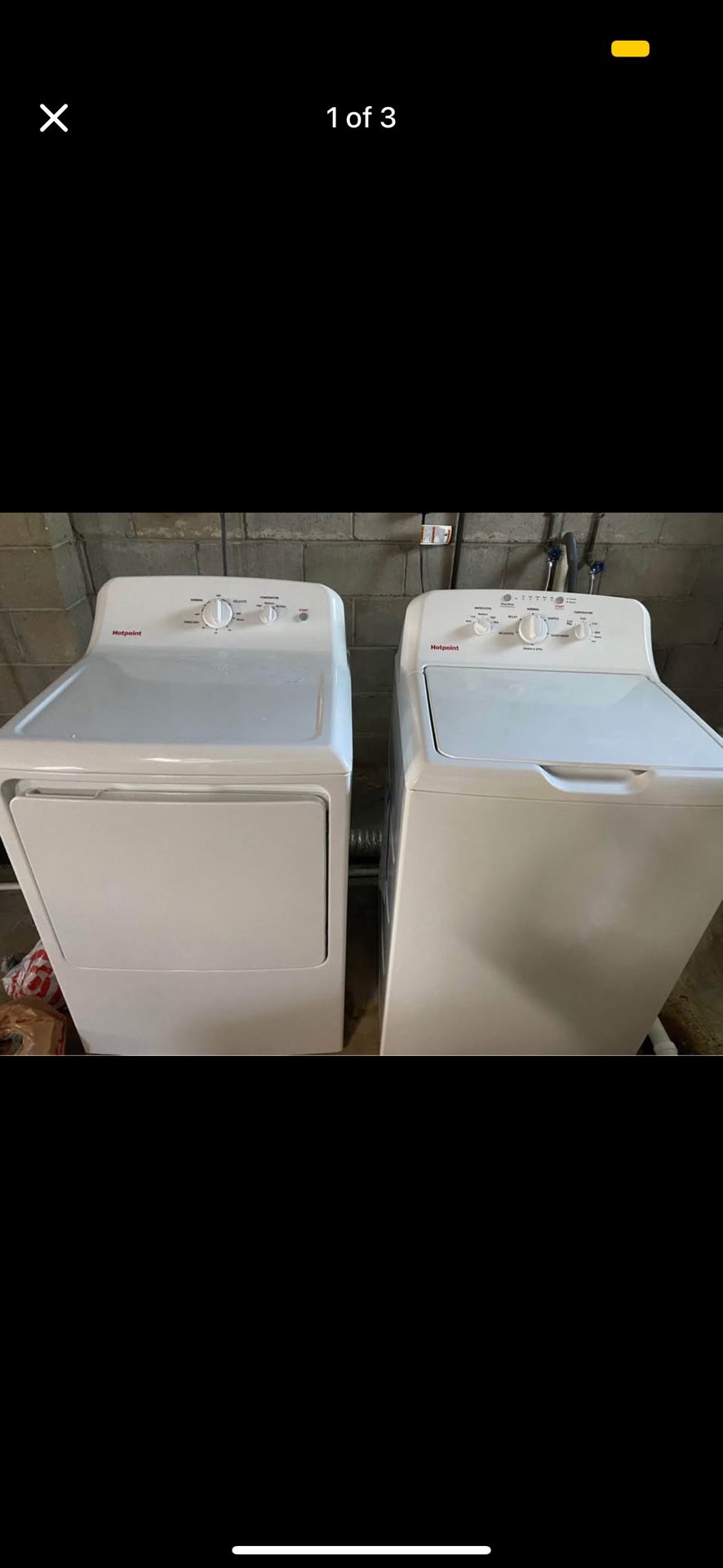 Hot Point washer and dryer