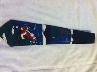 Fishing themed Christmas tie