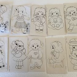 CRAFTS.  FELT ORNAMENT PATTERNS  1976 Carolyn Deangelis APPROX 5” TALL ASKING $15 For All TOGETHER 