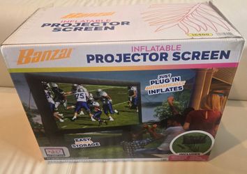 Banzai 9.5 FT Inflatable Projector Screen - Built-in Blower (Model 16400)