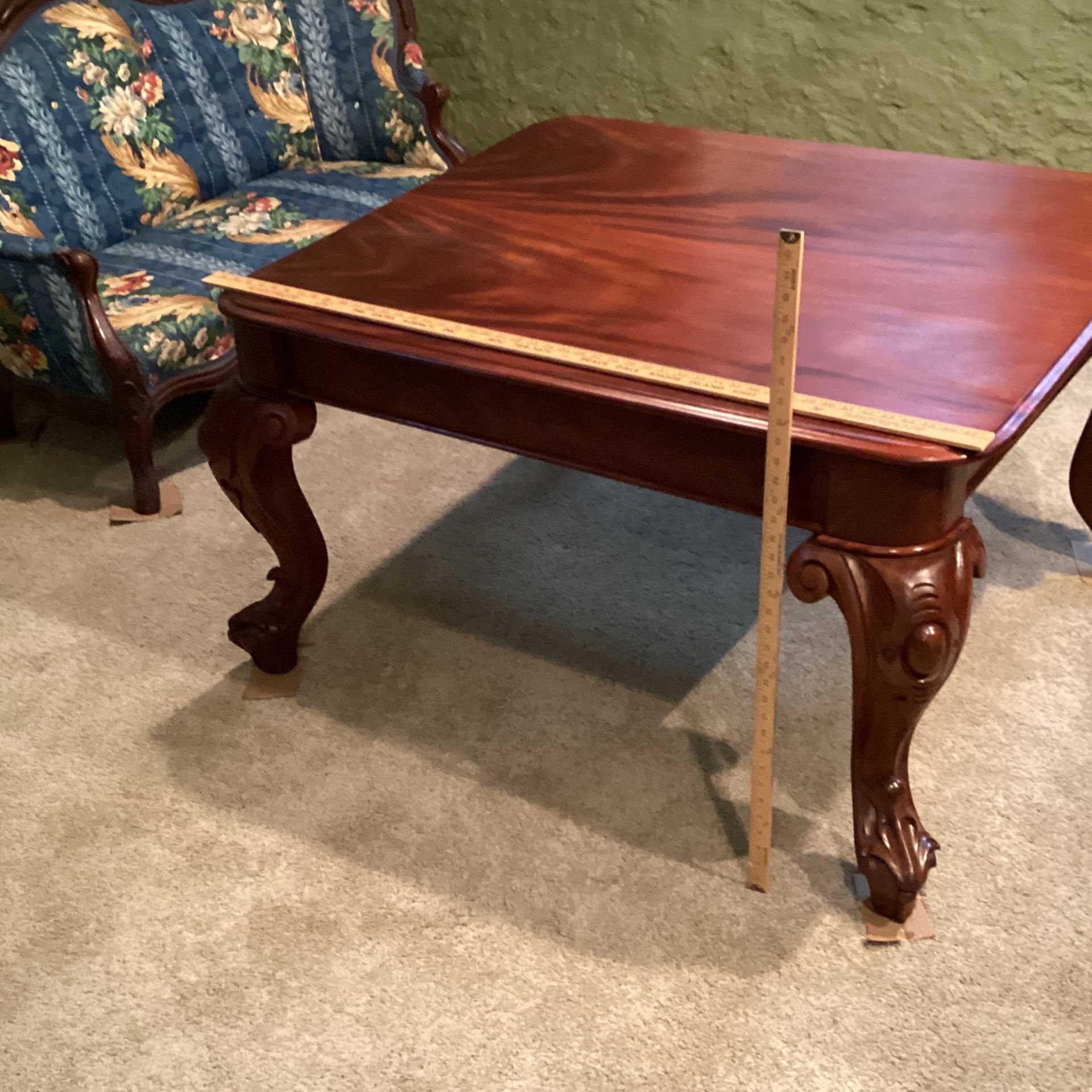 Antique Mahogany Table. 4’ Square. 