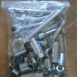 Sockets Extensions Wrenches Tool Lot