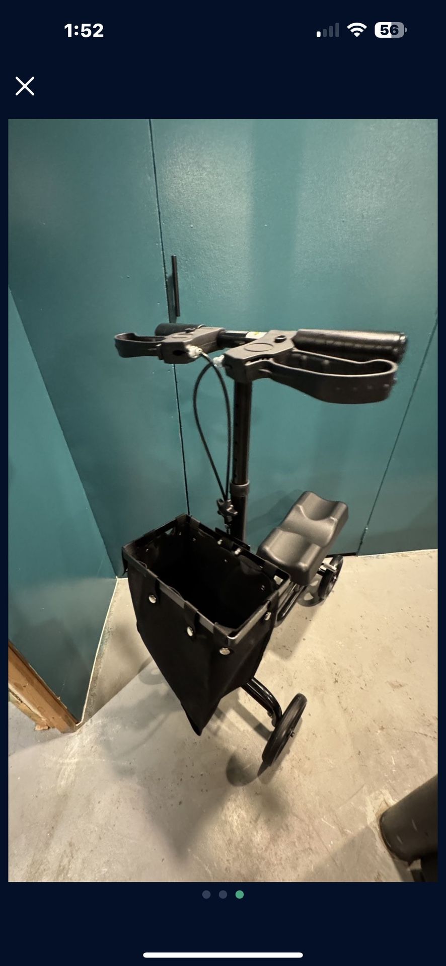 Folding knee walker-like new