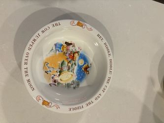 Hey Diddle Diddle Nursery Rhyme Ceramic Bowl