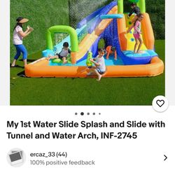 My Ist Water Slide Splash and Slide with Tunnel and Water 