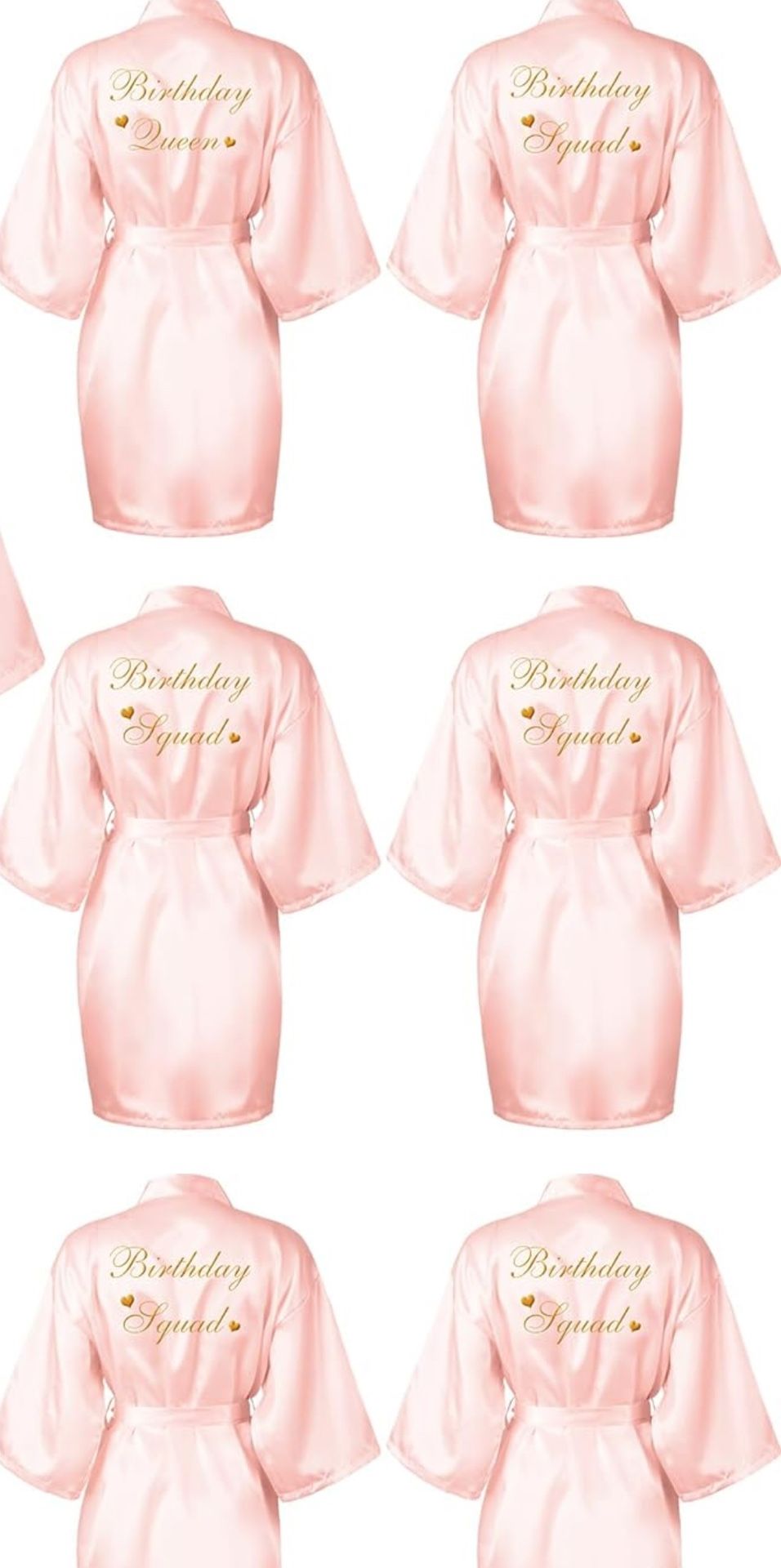 Birthday Squad Robes And Plain Pink For You to Print