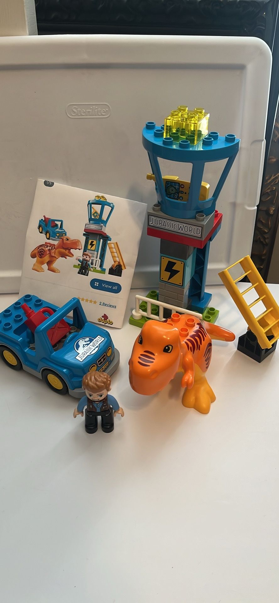 Lego Duplo Jurassic TRex Tower 10880