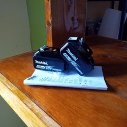 Makita. 18v New Batteries. 5.0. AH. Lithium 