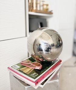 Garden Gazing Ball Steel 10 inch Home decor