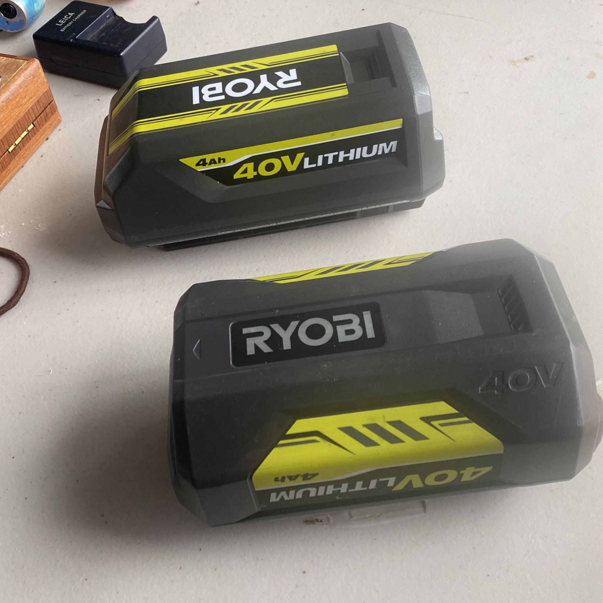 Ryobi  40v Lithium 4ah Batteries For Leaf Blower And Lawn mower