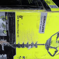 Ryobi 40v 8 Inch Auger Kit