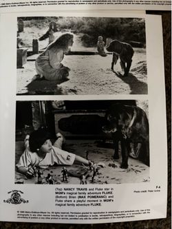 Original 1995 MGM Fluke Movie Press Kit Folder plus four publicity photos.