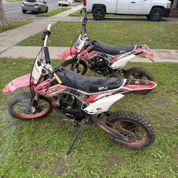 2 BMS 125cc Dirt Bikes