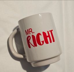 Mr. Right Ceramic Coffee Mug
