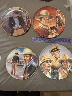 John Wayne limited edition plate set